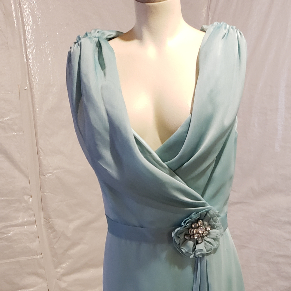 Soft Green Evening Gown